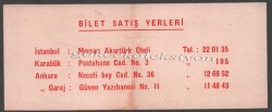Karabük Güven Turizm 1966 Yılı Otobüs Bileti PYB2947 - 2
