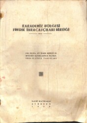 Karadeniz Bölgesi Fındık İhracatçılar Birliği - 1954 Yılı Blanço Gelir Ve Gider Tabloları - 1955 İleri Matbaası Giresun Antetli EFM(N)12029 - Gökçekoleksiyon