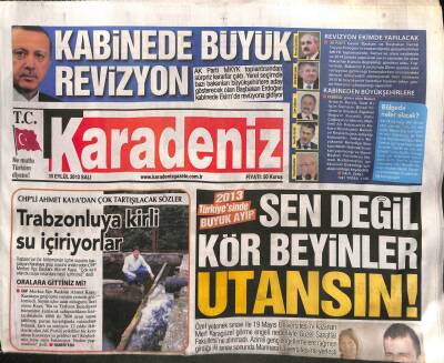 Karadeniz Gazetesi 10 Eylül 2013 - Şebinkarahisar Cumhuriyet Savcısı Ramazan Yıldızkayayı Kim Vurdu ? GZ100809 - 2