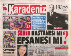 Karadeniz Gazetesi 10 Kasım 2014 - Bin 300 Filistinli Gözaltına Alındı - Lojistik Merkezi Erdoğan İstedi GZ100226 - 1
