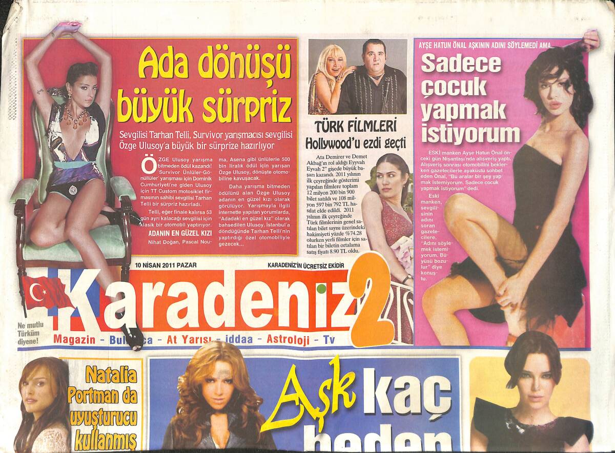 Karadeniz Gazetesi 10 Nisan 2011 - Selçuk Yöntem 'Baba Rollerini Kabullenemedim' - Türk Filmleri Hollywood'u Ezdi Geçti! GZ137255 - 1