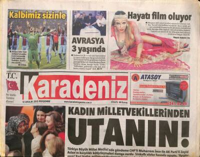 Karadeniz Gazetesi 12 Aralık 2013 - Diegonun Gönlü Fenerbahçede - Galatasaray Juventusu Yıktı GZ125846 - 1
