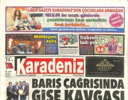 Karadeniz Gazetesi 16 Ağustos 2014 - Barış Çağrısında Gişe Kavgası GZ101308 - 2