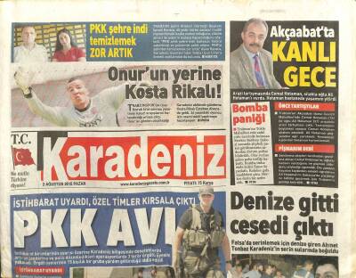 Karadeniz Gazetesi 2 Ağustos 2015 - Akçaabatta Kanlı Gece GZ101015 - 2