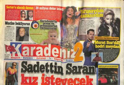 Karadeniz Gazetesi 2 Eki 10 Ağustos 2012 - Saadettin Saran Kız İsteyecek GZ101299 - 1