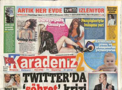 Karadeniz Gazetesi 2 Eki 13 Ekim 2012 - Atilla Saral , Yeni Oyuncağı İle Turladı GZ98938 - 1