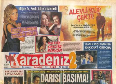Karadeniz Gazetesi 2 Eki 15 Ekim 2011 - Müjde Ar , Selda Alkoru İstemedi GZ100787 - 1