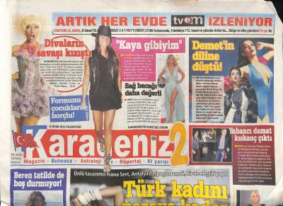 Karadeniz Gazetesi 2 Eki 15 Ekim 2012 - Ece Gürsel Ebru Şancı Tercihine Tepkili GZ124574 - 1