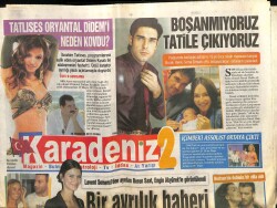 Karadeniz Gazetesi 2 Eki 15 Temmuz 2011 - İbrahim Tatlıses , Oryantal Didemi Neden Kovdu ? GZ100878 - 2