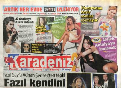 Karadeniz Gazetesi 2 Eki 16 Kasım 2012 - Jennifer Lopez Büyüledi GZ107187 - 1