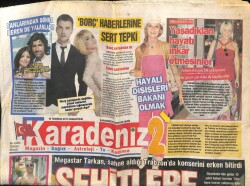 Karadeniz Gazetesi 2 Eki 16 Temmuz 2011 - Megastar Tarkan , Sahne Aldığı Trabzonda Konserini Erken Bitirdi GZ100874 - 1