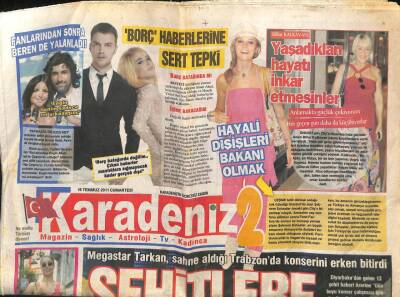 Karadeniz Gazetesi 2 Eki 16 Temmuz 2011 - Megastar Tarkan , Sahne Aldığı Trabzonda Konserini Erken Bitirdi GZ100874 - 1