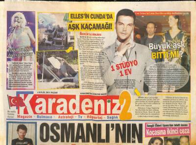 Karadeniz Gazetesi 2 Eki 4 Eylül 2011 - Ajda Pekkan Ve Muazzez Abacı Düet Yapacaklar GZ116392 - 1