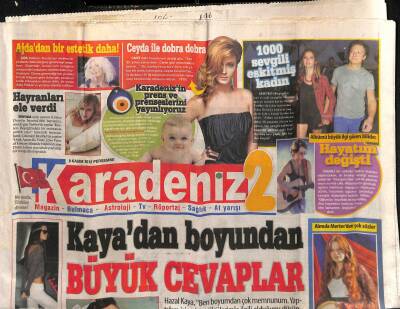 Karadeniz Gazetesi 2 Eki 8 Kasım 2012 - Hazal Kayadan Boyundan Büyük Cevaplar - Ajdadan Bir Estetik Daha GZ124620 - 1