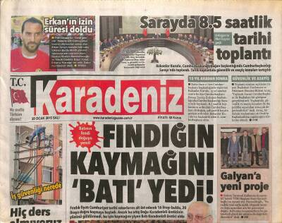 Karadeniz Gazetesi 20 Ocak 2015 - 250 Bin $ Getiren Avraamı Alır - Galyana Yeni Proje GZ125857 - 1