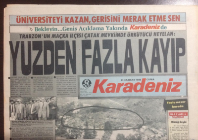 Karadeniz Gazetesi 24 Haziran 1988 - Trabzon Maçkada Heyelan,Yüzden Fazla Kayıp GZ21904 - 1