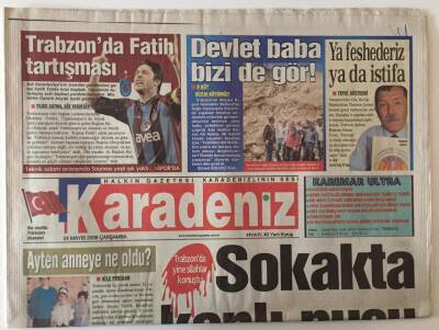 Karadeniz Gazetesi 24 Mayıs 2006 - Trabzonda Yine Silahlar Konuştu Sokakta Kanlı Pusu GZ28516 - 1