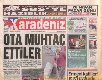 Karadeniz Gazetesi 26 Nisan 2013 - Türk-Alman İlişkileri Artacak GZ106980 - 1