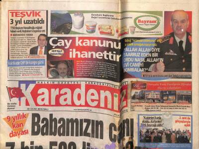 Karadeniz Gazetesi 26 Ocak 2010 - Doğu Karadenizde Kar Geçit Vermiyor - Sivil Anayasa İstiyoruz GZ95529 - 1
