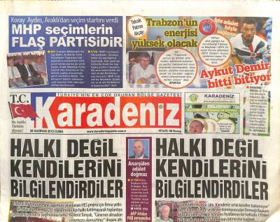Karadeniz Gazetesi 28 Haziran 2013 - MHP Seçimlerin Flaş Partisidir GZ101012 - 2
