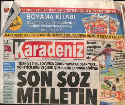 Karadeniz Gazetesi 30 Mart 2014 - Ukrayna Krizi İhracatı Vurdu ! GZ98780 - 1