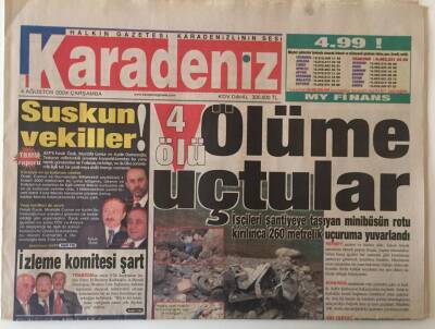 Karadeniz Gazetesi 4 Ağustos 2004 - Saldır Trabzon GZ26212 - 1