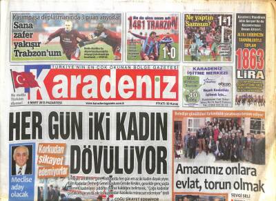 Karadeniz Gazetesi 4 Mart 2013 - Ünlü Sanatçı Müslüm Gürsesi Kaybettik GZ100109 - 2