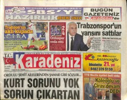 Karadeniz Gazetesi 5 Mayıs 2013 - Koray Aydın Trabzonsporun Yarısını Sattılar GZ101303 - 2