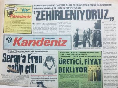 Karadeniz Gazetesi 7 Mayıs 1988 - Serapa Evren Sahip Çıktı GZ41915 - 1