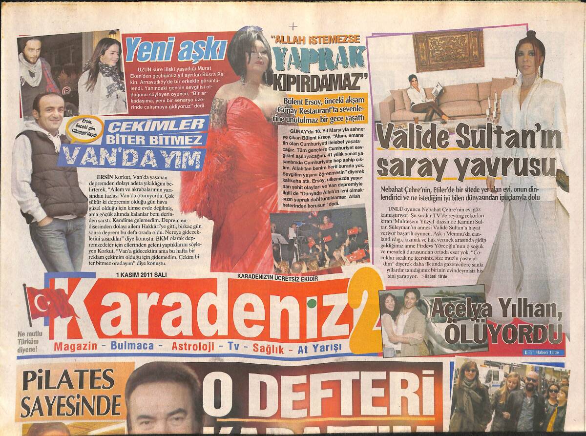 Karadeniz Gazetesi Eki 1 Kasım 2011 - 40 Milyon Dolarlık Anne - Gençlik İksiri 8 Yiyecek GZ136154 - 1