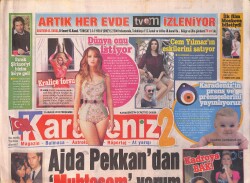 Karadeniz Gazetesi İki Eki 13 Aralık 2012 - Muhteşem Yüzyıl Tartışmasında Son Yorum Süperstar Ajda Pekkan Oldu - Hande Yener'den Kraliçe Forsu GZ158642 - Gökçekoleksiyon
