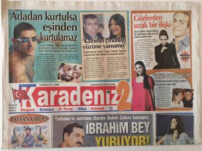 Karadeniz Gazetesi Karadeniz 2 Eki 22 Nisan 2011 - Tatlısesin Asistanı Damla Buket Çakıcı Konuştu İbrahim Bey Yürüyor GZ26661 - 1