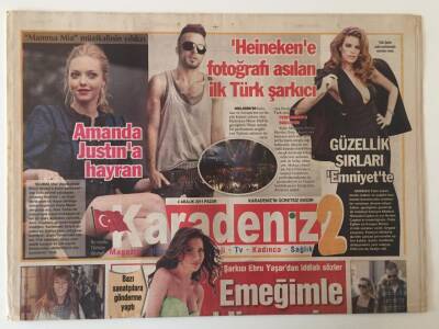 Karadeniz Gazetesi Karadeniz 2 Eki 4 Aralık 2011 - Şarkıcı Ebru Yaşardan İddialı Sözler Emeğimle Geldim Yerim Çok Sağlam GZ26217 - 1