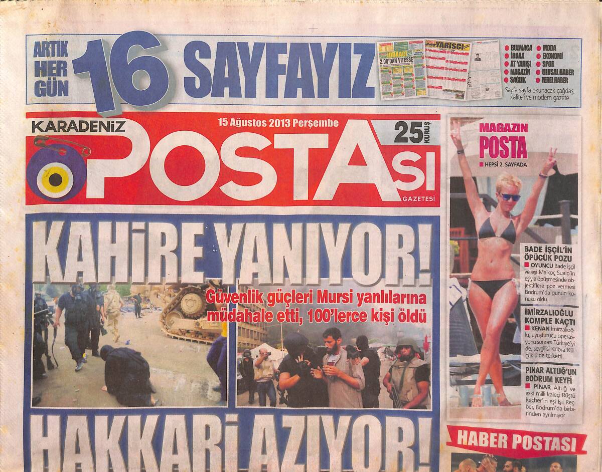 Karadeniz Postası 15 Ağustos 2013 - Trabzonlu Kırmızı Kelebeğin Rüyası - Beşiktaş'ın Trabzon Mesaisi Sürüyor! GZ136681 - 1