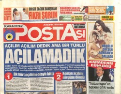 Karadeniz Postası 28 Haziran 2013 - Açılım Dedik Açılamadık GZ101004 - 2