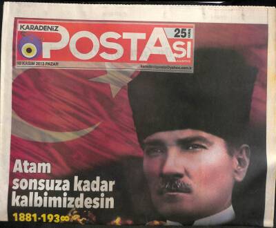 Karadeniz Postası Gazetesi 10 Kasım 2013 - Usta Gazeteci Savaş Ayı Kaybettik - GZ100522 - 1