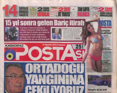Karadeniz Postası Gazetesi 12 Ağustos 2013 - Zağnos Deresi Temizlendi - Rizede Tarihi Evler Yaşatılıyor GZ106026 - 1