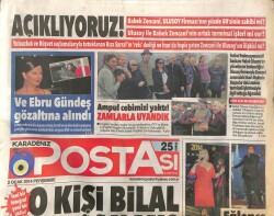 Karadeniz Postası Gazetesi 2 Ocak 2014 - Ve Ebru Gündeş Gözaltına Alındı GZ100800 - 1