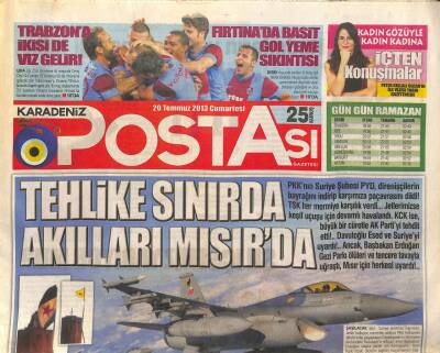 Karadeniz Postası Gazetesi 20 Temmuz 2013 - 522 Yıllık Açık Hava Mabedi Kadırga Açık Camisi GZ105931 - 1