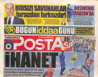 Karadeniz Postası Gazetesi 23 Temmuz 2013 - Bosingwa Trabzonda - Bakan Hayati Yazıcı Baba Ocağında GZ106288 - 1