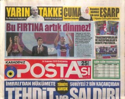 Karadeniz Postası Gazetesi 31 Temmuz 2013 - Trabzonluları Cezadan Erdoğan Bayraktar Kurtardı GZ100084 - 1
