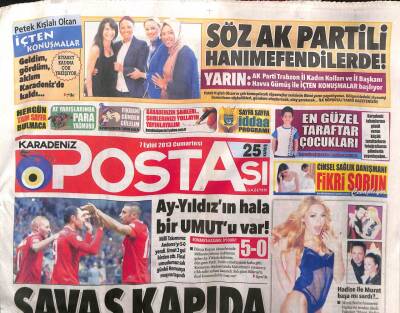 Karadeniz Postası Gazetesi 7 Eylül 2013 - Savaş Kapıda GZ104930 - 1