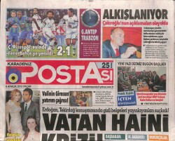 Karadeniz Postası Gazetesi 8 Aralık 2013 - Artvinli Topbaşdan Kocatepeye Destek GZ100144 - 2