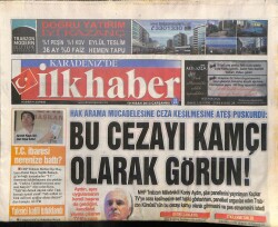 Karadenizde İlk Haber Gazetesi 10 Nisan 2013 - Uzungöle Teleferik Yapılıyor GZ100457 - 1