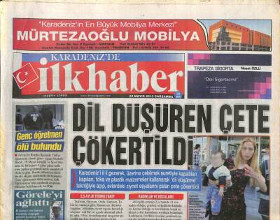 Karadenizde İlk Haber Gazetesi 22 Mayıs 2013 - Ayasofya İçin 15 Bin İmza - Rize Dubaide Tanıtıldı GZ105553 - 1
