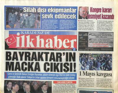Karadenizde İlk Haber Gazetesi 25 Nisan 2013 - Erdoğan Bayraktarın Maçka Çıkışı GZ105530 - 1