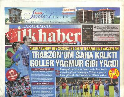 Karadenizde İlk Haber Gazetesi 9 Mayıs 2013 - Araplar İle İranlılar Komşu Olmuyor - Uzungölde İşlem Tamam GZ105531 - 1
