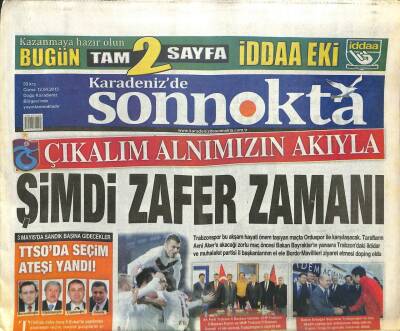 Karadenizde Son Nokta Gazetesi 12 Nisan 2013 - TBMM Aziz Yıldırımı Örgütten Kurtardı GZ105533 - 1