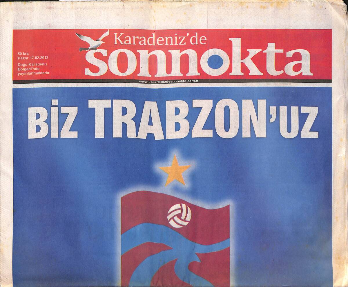 Karadeniz'de Son Nokta Gazetesi 17 Şubat 2013 - Fenerbahçe Çok Yorgun - Gümüşhane'de Kurtuluş Coşkusu GZ135253 - 1