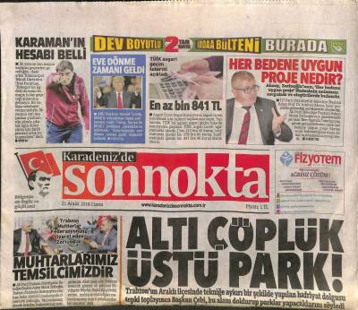Karadenizde Son Nokta Gazetesi 21 Aralık 2018 - Giresunsporda Kongre Ertelendi - Ünal Karamanın Hesabı Belli GZ109396 - 1